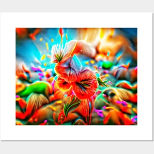 Colorful Flowers Art Posters and Art